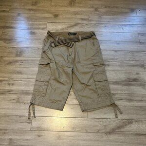 some baggy khaki cargo shorts my mom got for me